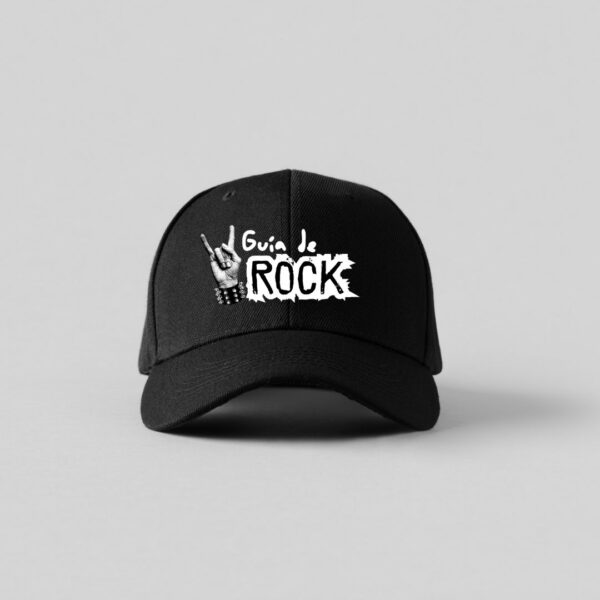 Gorra con logo de guitarra de rock!