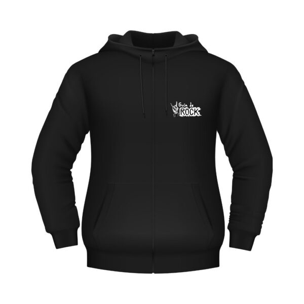 Chompa Negra con Logo de Guía de Rock